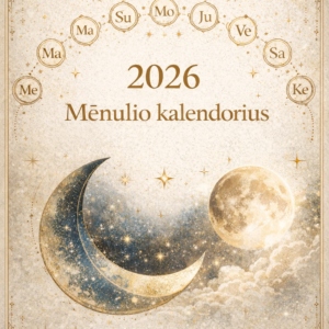2026 Mėnulio kalendorius