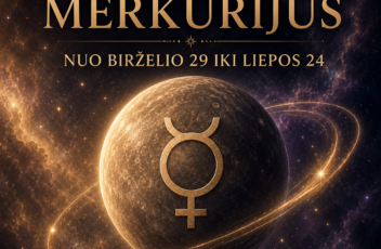 RETROGRADINIS MERKURIJUS NUO BIRŽELIO 29 iki LIEPOS 24 D.