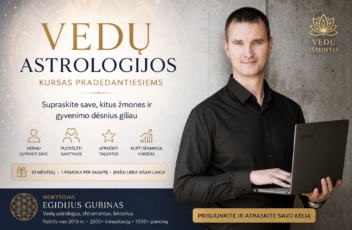 Vedų astrologijos kursas pradedantiesiems | 10 mėnesių mokymai