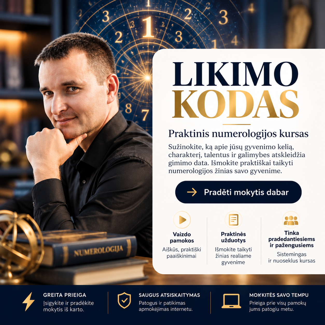 Numerologijos kursas – Likimo kodas