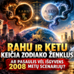Rahu ir Ketu tranzitas 2026: ar kartosis 2008 m. krizė?